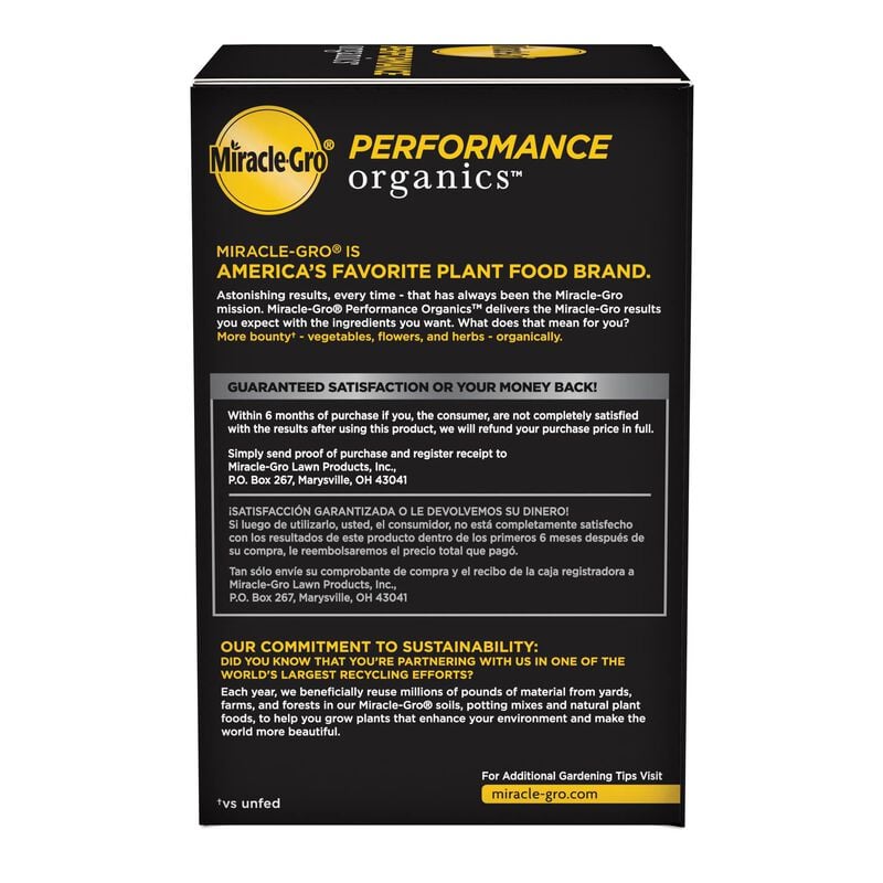 Miracle-Gro® Performance Organics All Purpose Plant Nutrition image number null
