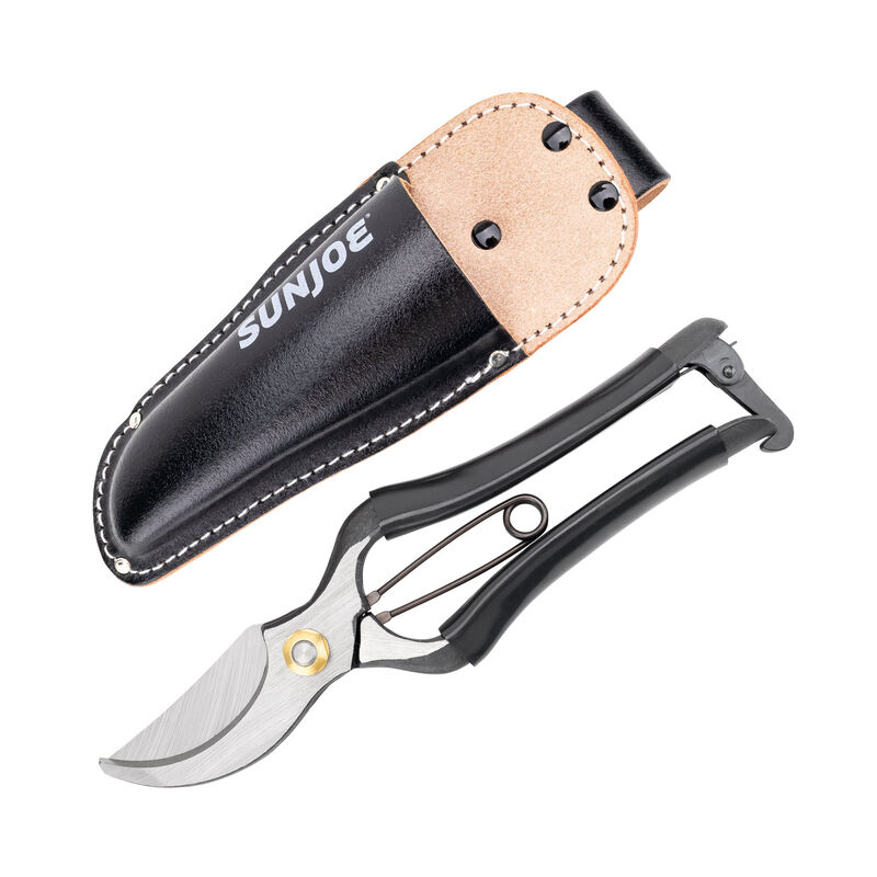 Japanese Artisanal Easy-Grip Secateurs with Leather Sheath image number null