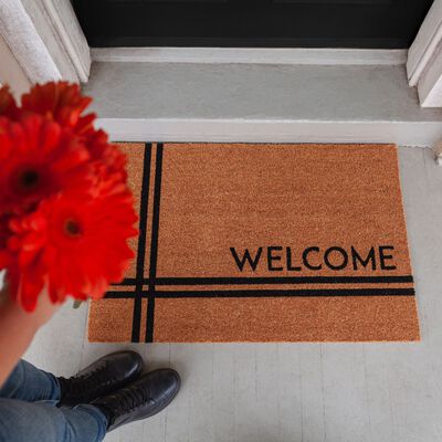 Crisscross Welcome Doormat